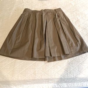 J. crew cotton pleated skirt.
